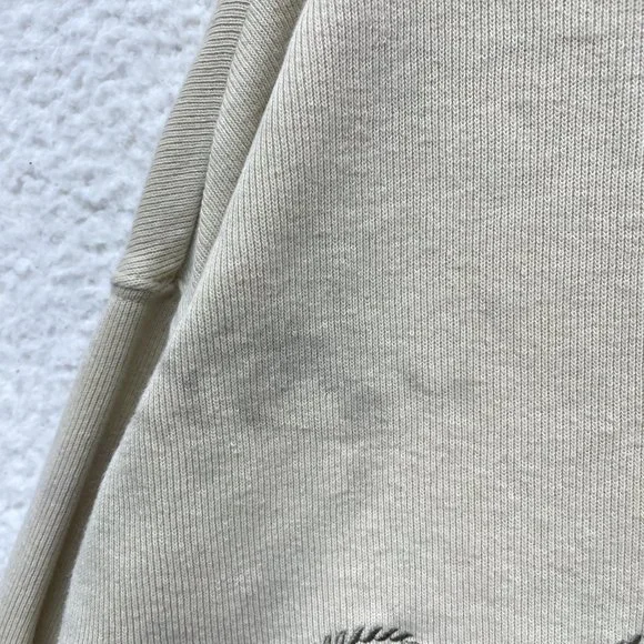 Y2K Vintage Southpole Sweater Mens XL Tan Beige Rib Knit Logo Skater Grunge - Picture 6 of 16